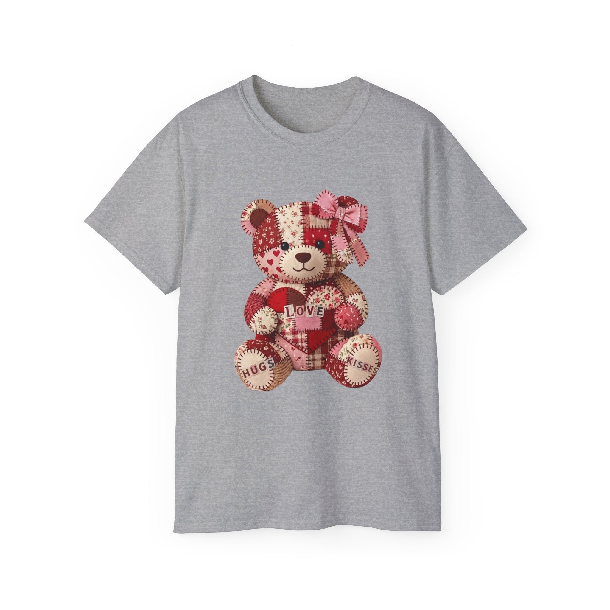 Valentines Day Huggable Teddy Bear- Unisex Ultra Cotton Tee