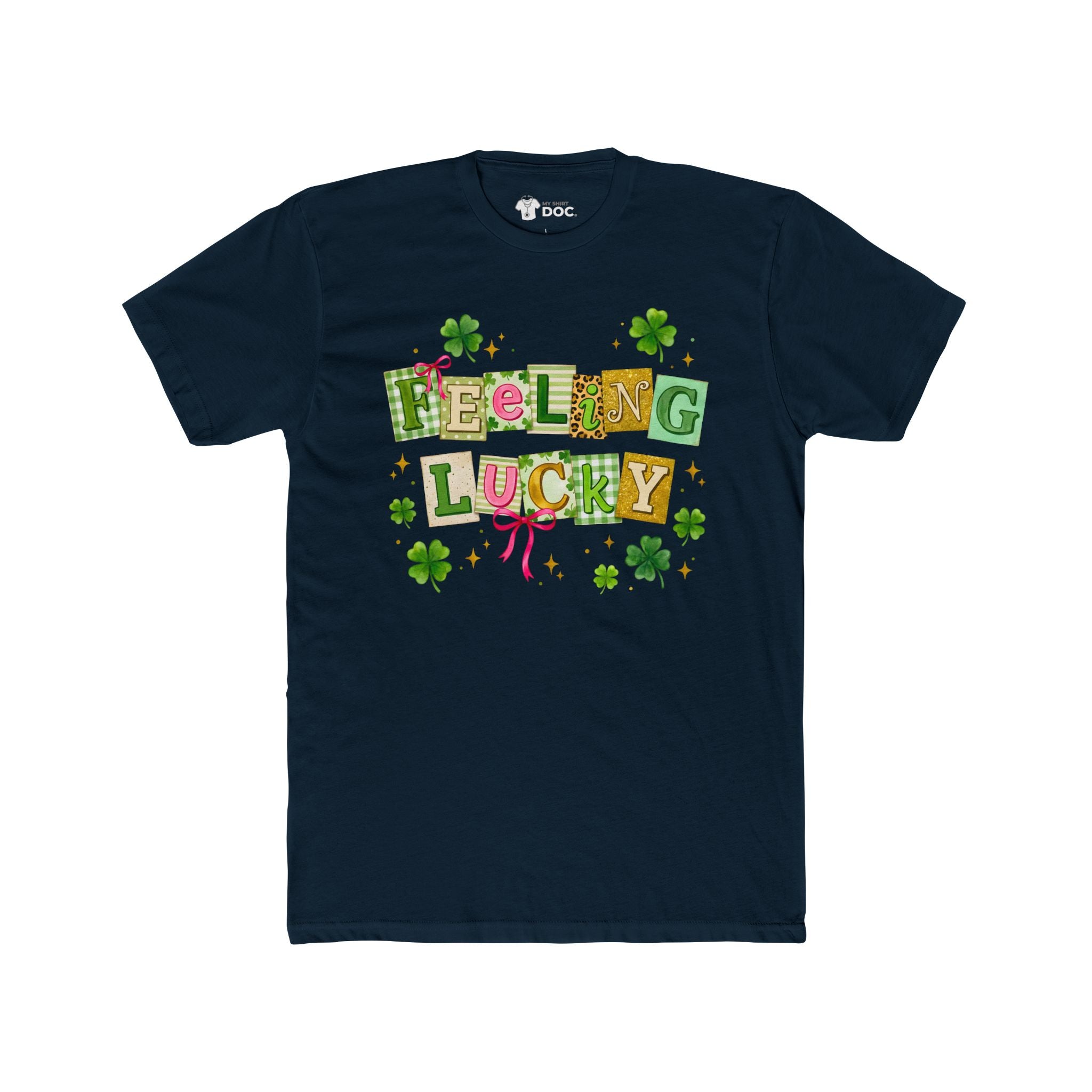 Feeling Lucky St. Patricks Day - Unisex Cotton Crew Tee