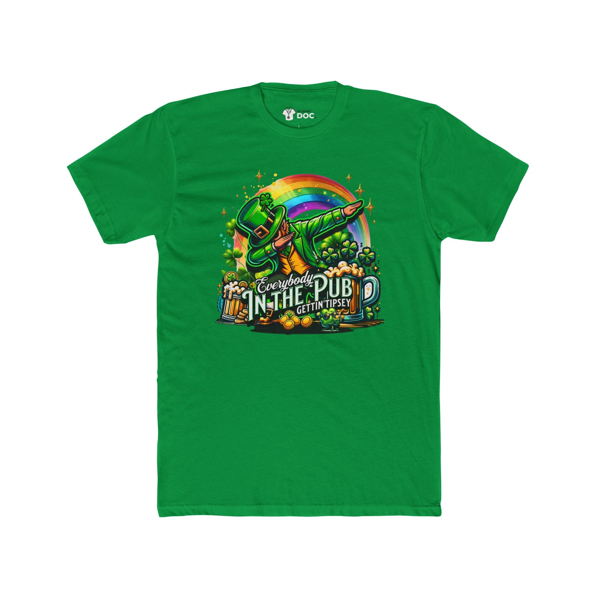 Everybody In The Pub Gettin' Tipsy - Unisex Cotton Crew Tee