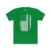 St. Patricks Day American Flag - Unisex Cotton Crew Tee